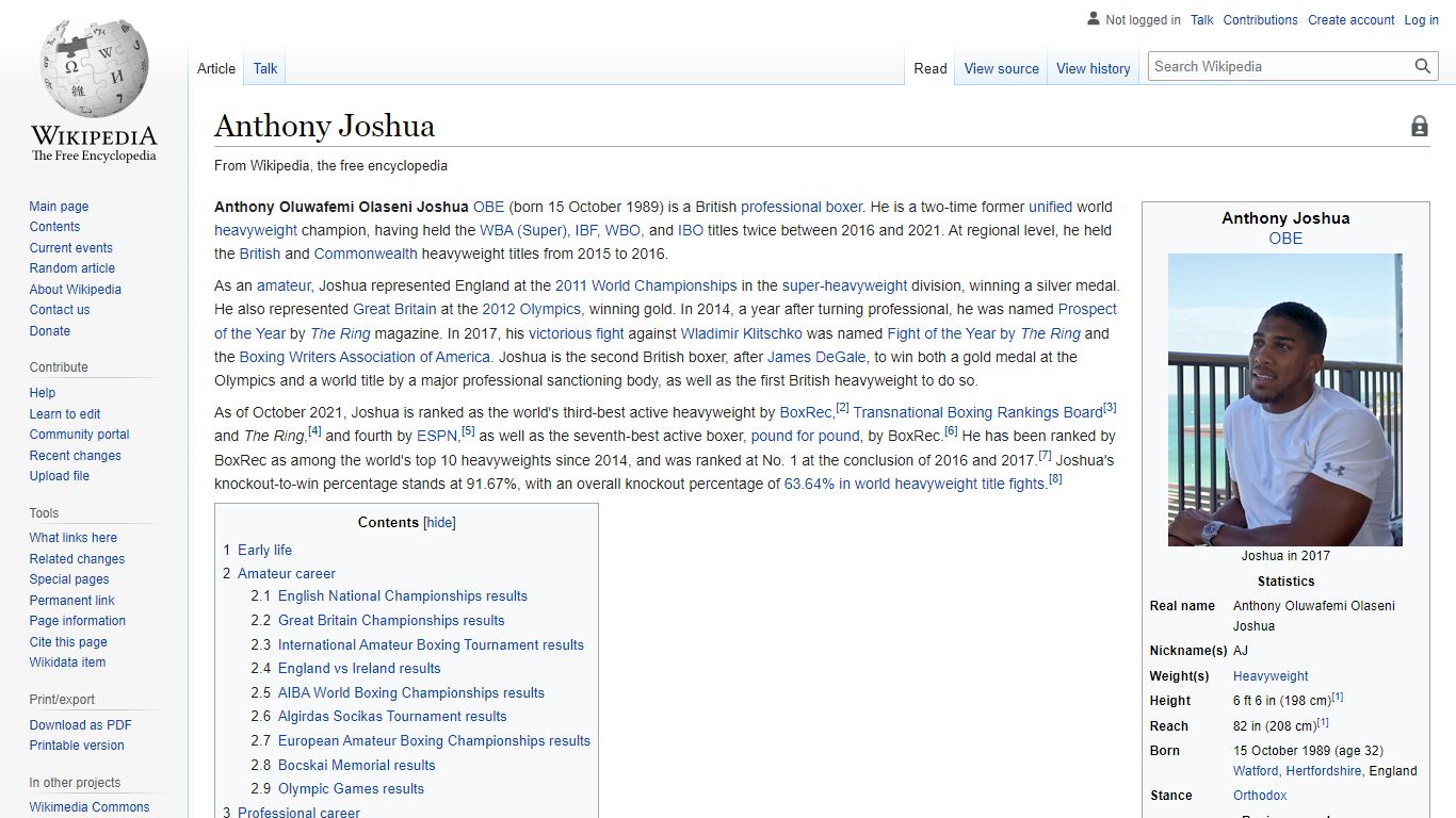 Anthony Joshua - Wikipedia